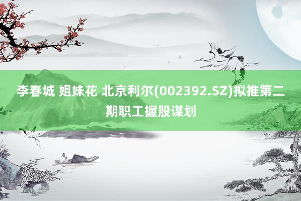 李春城 姐妹花 北京利尔(002392.SZ)拟推第二期职工握股谋划